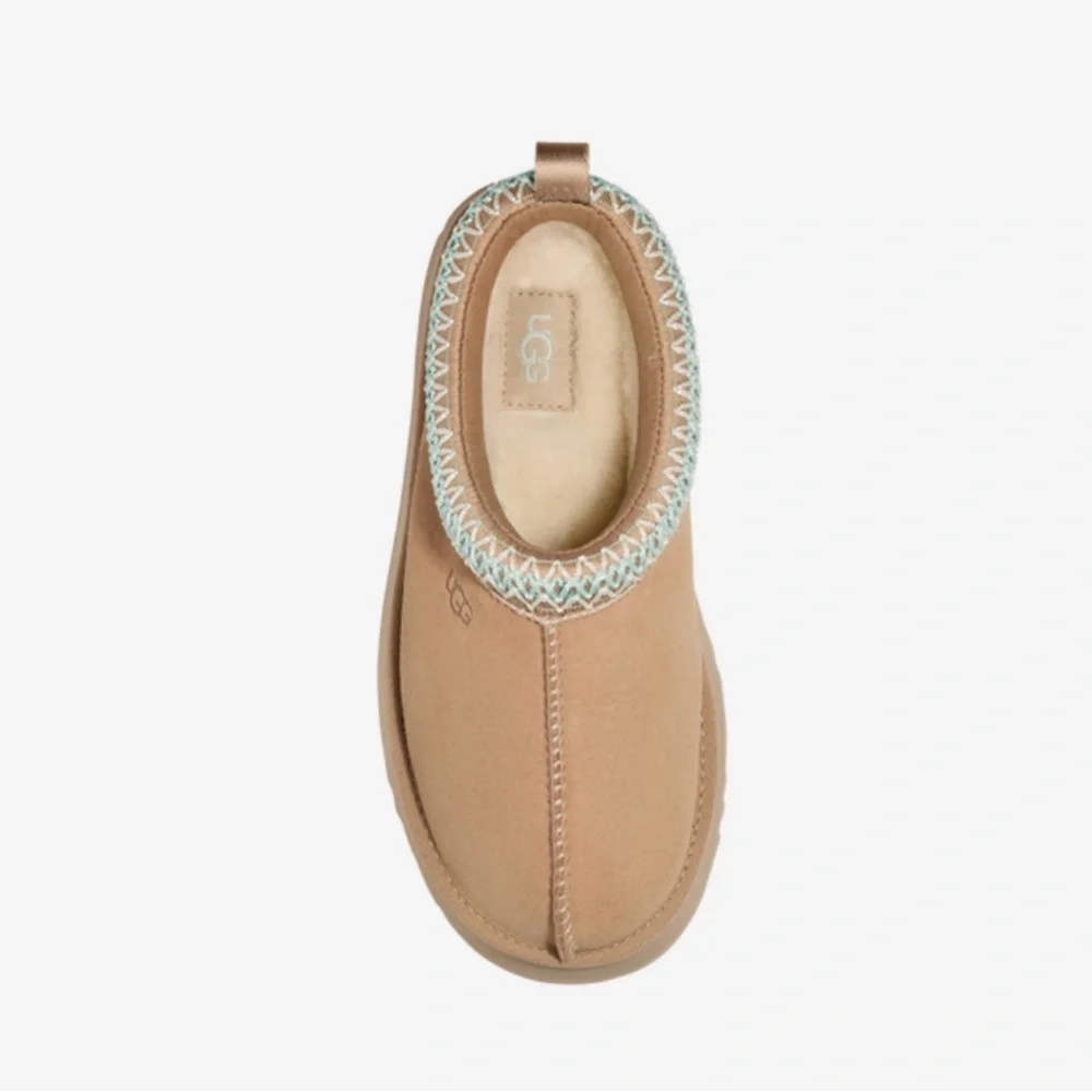 UGG Tazz Platform Slipper Big Kids Size 1/2/3/4/5/6  Sand 1143776K - Picture 5 of 14